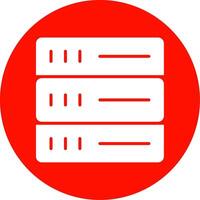 Database Multi Color Circle Icon vector
