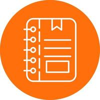 Note Multi Color Circle Icon vector