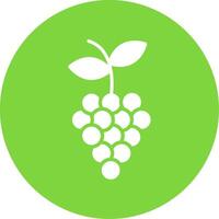 Grapes Multi Color Circle Icon vector