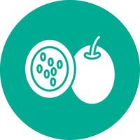 Passion Fruit Multi Color Circle Icon vector