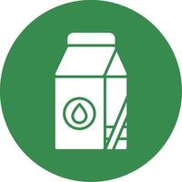 Milk Multi Color Circle Icon vector