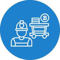 Proof Work Multi Color Circle Icon vector