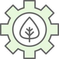 Offshore Platform Fillay Icon Design vector