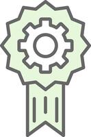 Computer control Fillay Icon Design vector