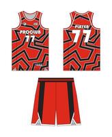 Jersey basketball template design. Basketball uniform mockup design. Concept design basketball jersey. vector