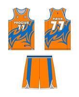 Jersey basketball template design. Basketball uniform mockup design. Concept design basketball jersey. vector