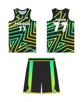 Jersey basketball template design. Basketball uniform mockup design. Concept design basketball jersey. vector