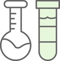 Laboratory Flask Fillay Icon Design vector