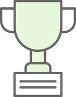 Trophy Fillay Icon Design vector