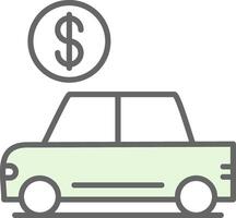 Auto Loan Fillay Icon Design vector