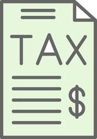 Tax Fillay Icon Design vector