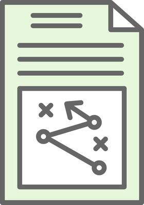 Business Strategy Fillay Icon Design