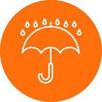 Keep Dry Multi Color Circle Icon vector