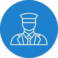 Tarin Driver Multi Color Circle Icon vector