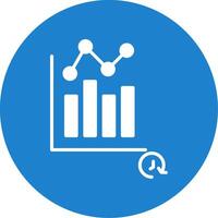 Time Analysis Multi Color Circle Icon vector