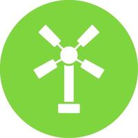 Windmill Multi Color Circle Icon vector