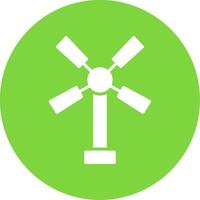 Windmill Multi Color Circle Icon vector