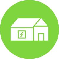 Farm House Multi Color Circle Icon vector