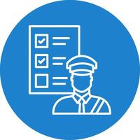Customs Clearance Multi Color Circle Icon vector