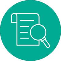 Research Report Multi Color Circle Icon vector