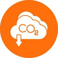 Co2 Multi Color Circle Icon vector