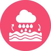 Water Cycle Multi Color Circle Icon vector