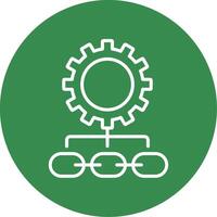 Supply Chain Management Multi Color Circle Icon vector
