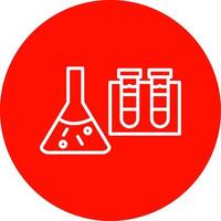 Science Beaker Multi Color Circle Icon vector