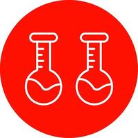 Volumetric Flask Multi Color Circle Icon vector