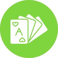 Card Deck Multi Color Circle Icon vector