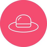 Hat Multi Color Circle Icon vector