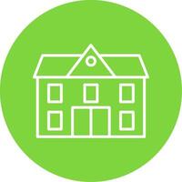 School Multi Color Circle Icon vector