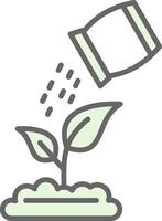 Fertilize The Plants Fillay Icon Design vector