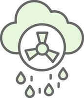 Acid Rain Fillay Icon Design vector