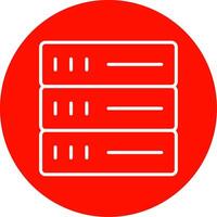 Database Multi Color Circle Icon vector