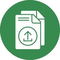 Upload Multi Color Circle Icon vector