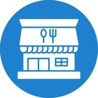 Restaurant Multi Color Circle Icon vector