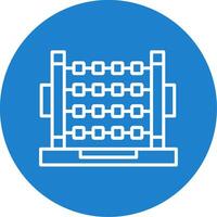 Abacus Multi Color Circle Icon vector