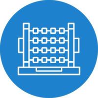 Abacus Multi Color Circle Icon vector