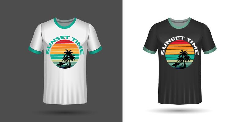 Black white graphic object stylish t-shirt design