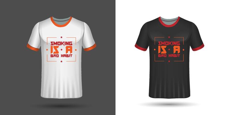 Black white typography stylish t-shirt design
