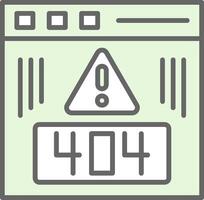 Error Fillay Icon Design vector