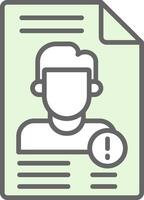 Personal Informsation Fillay Icon Design vector