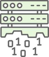 Data Loss Fillay Icon Design vector