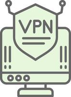 vpn relleno icono diseño vector