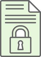 Confidentiality Fillay Icon Design vector