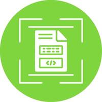 Document Scan Multi Color Circle Icon vector