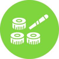 Sushi Multi Color Circle Icon vector