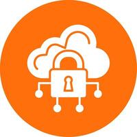 Data Secure Multi Color Circle Icon vector