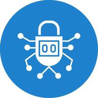 Security Multi Color Circle Icon vector